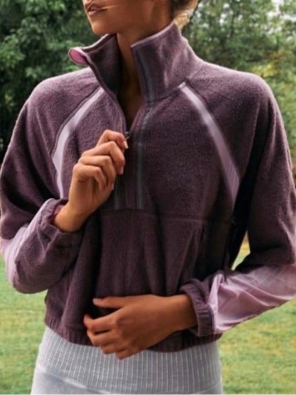 Free People So Fly Fleece 1/2 Zip